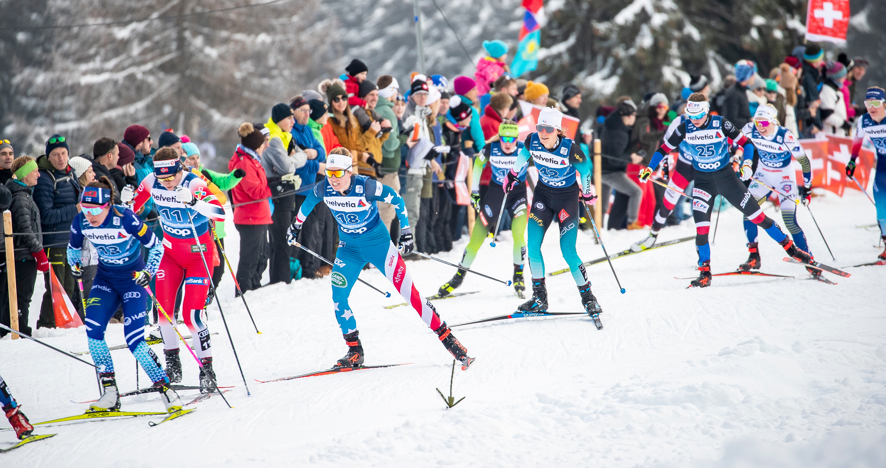 Rosie Brennan was 20th in Saturday's opening Tour de Ski stage.