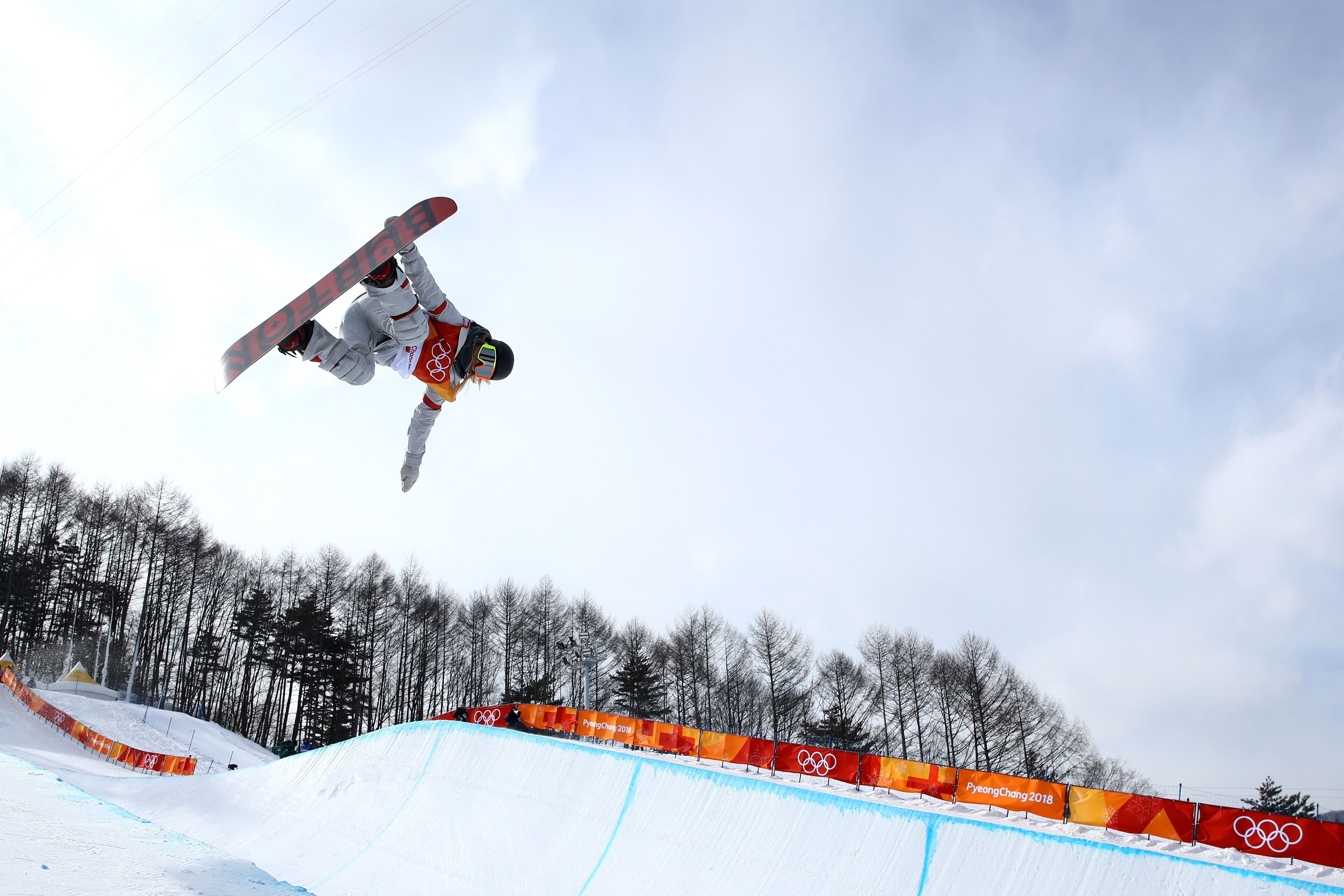 Chloe Kim competes in the halfpipe qualifying at the Phoenix Snow Park Monday. (Getty Images - Cameron Spencer)
