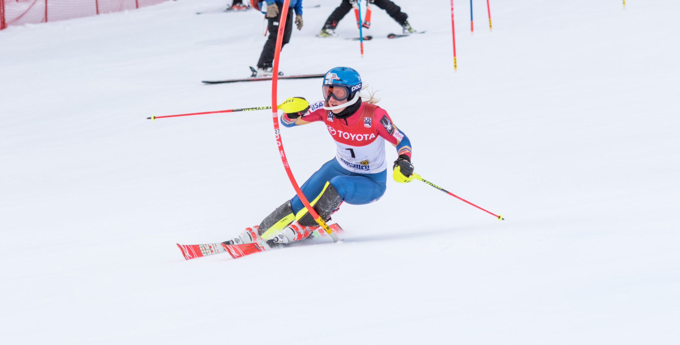 Nina O'Brien won her third U.S. National title in three separate disciplines with her slalom victory Saturday in Sun Valley, Idaho (Oliver @oliverguyphoto // Oliver Guy Photo)