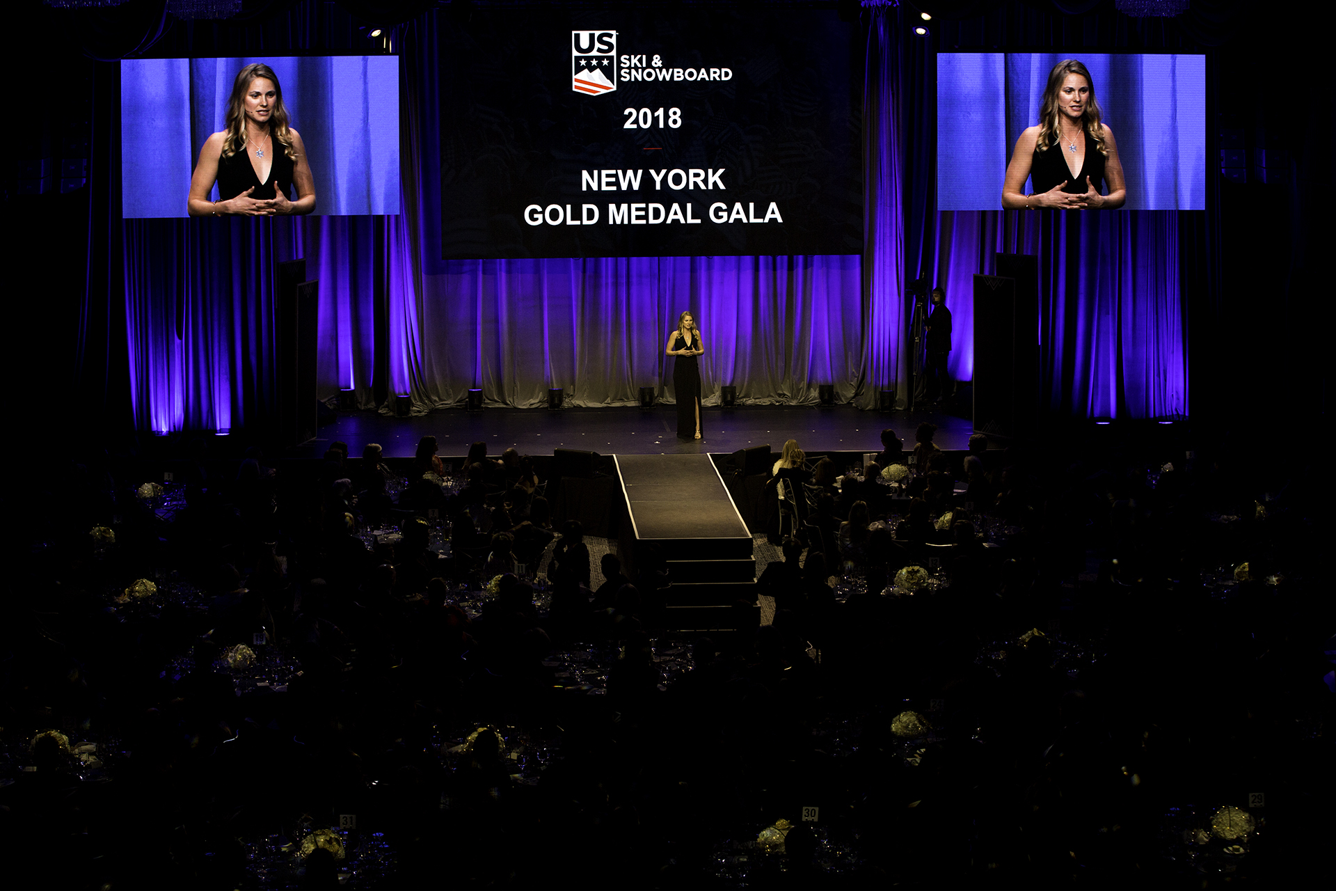 Jessie Diggins gave the keynote speech at the 52nd annual New York Gold Medal Gala