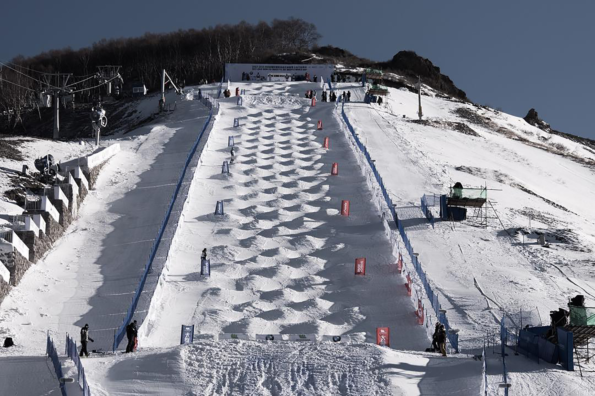 The moguls course in Thaiwoo, China