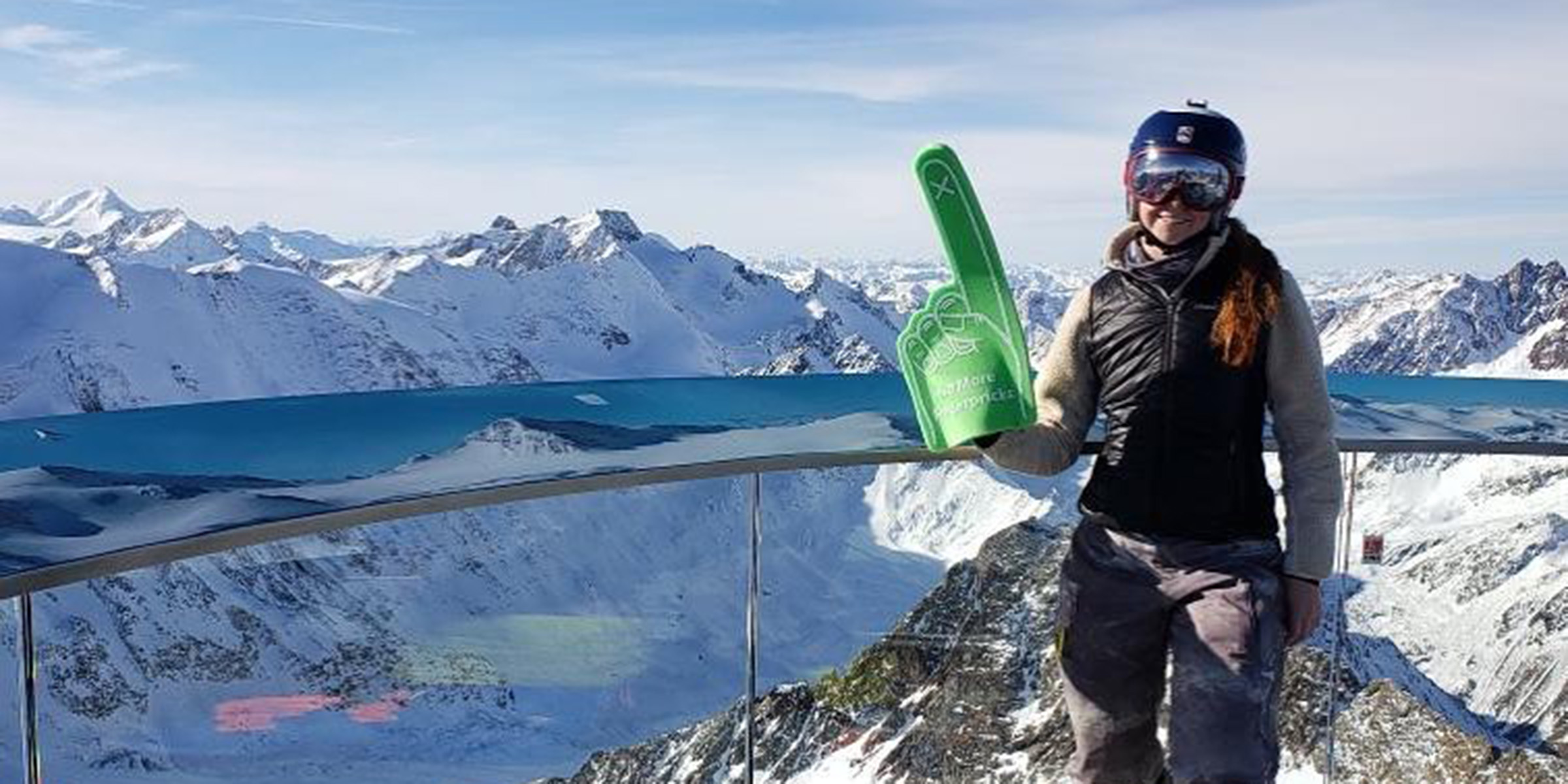 Lauren Salko at the Pitztaler-Gletscher is Austria