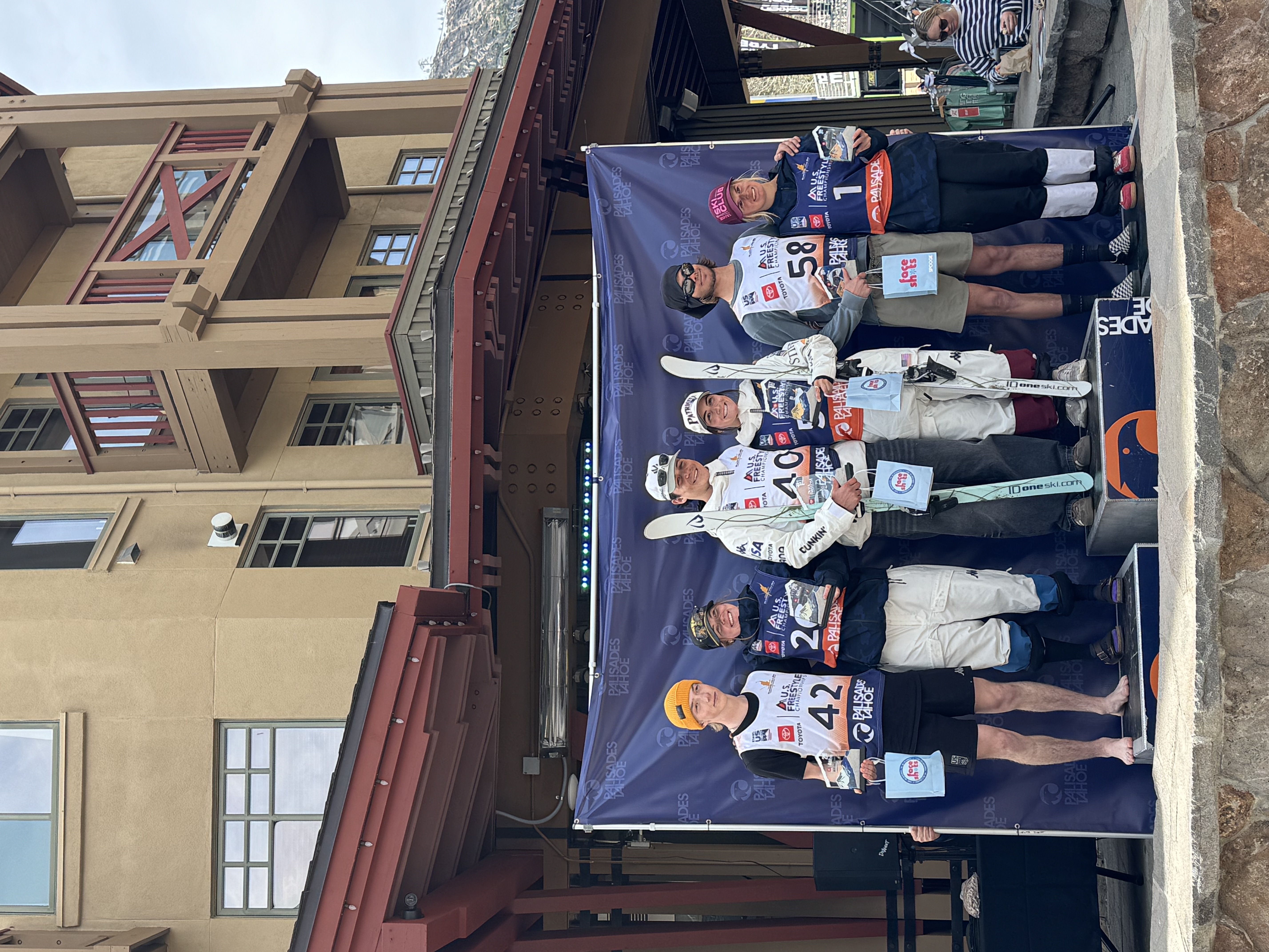 dual moguls podium