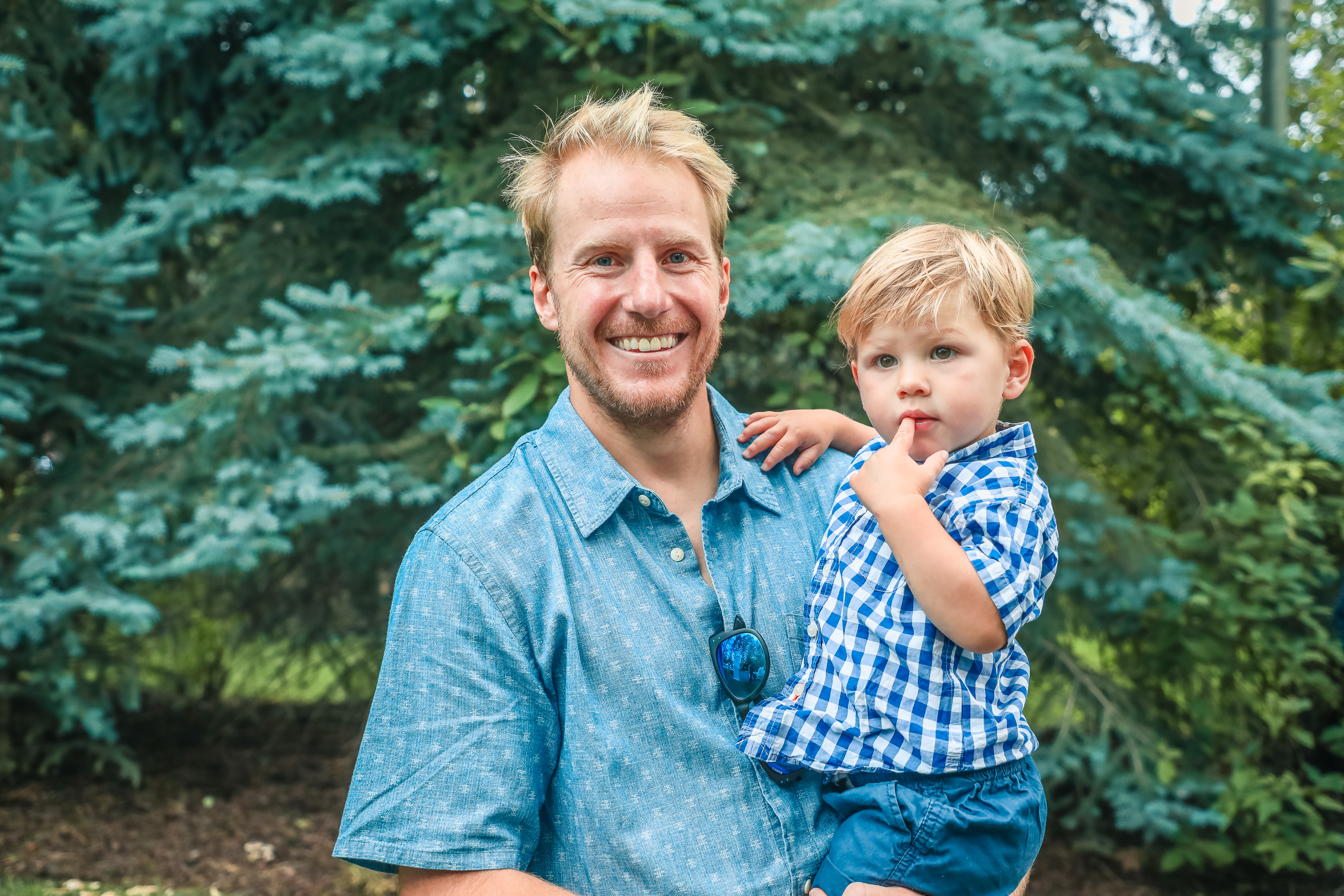 Ted Ligety and son Jax