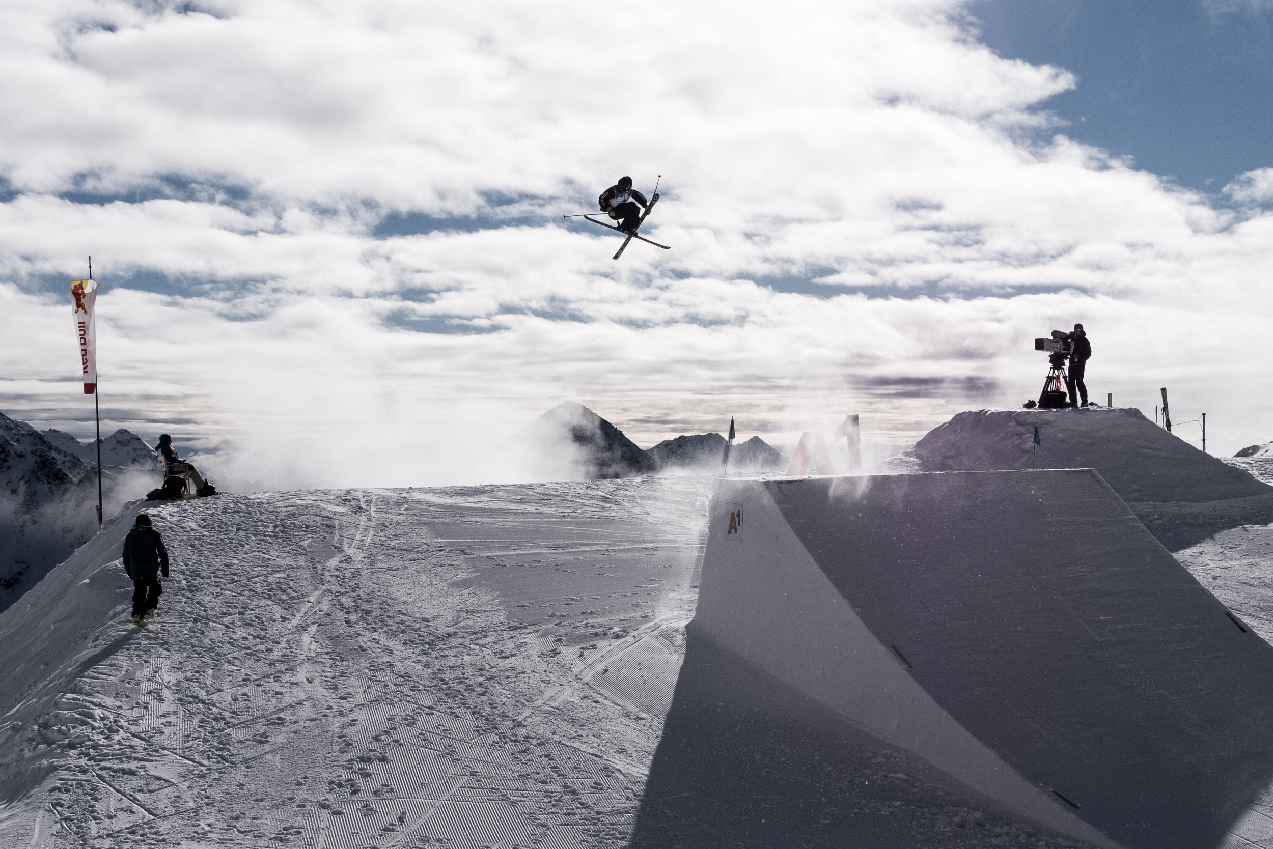 athlete mid air in Austria