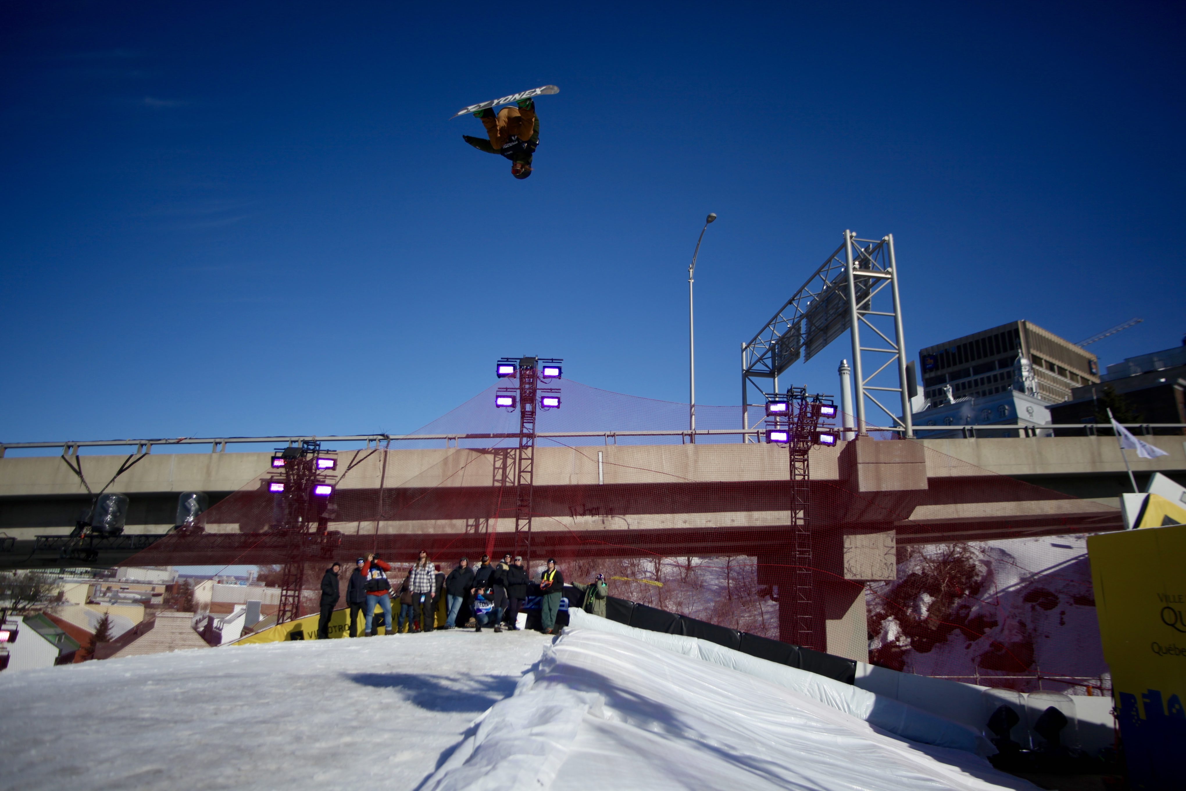 Snowboarder in Quebec