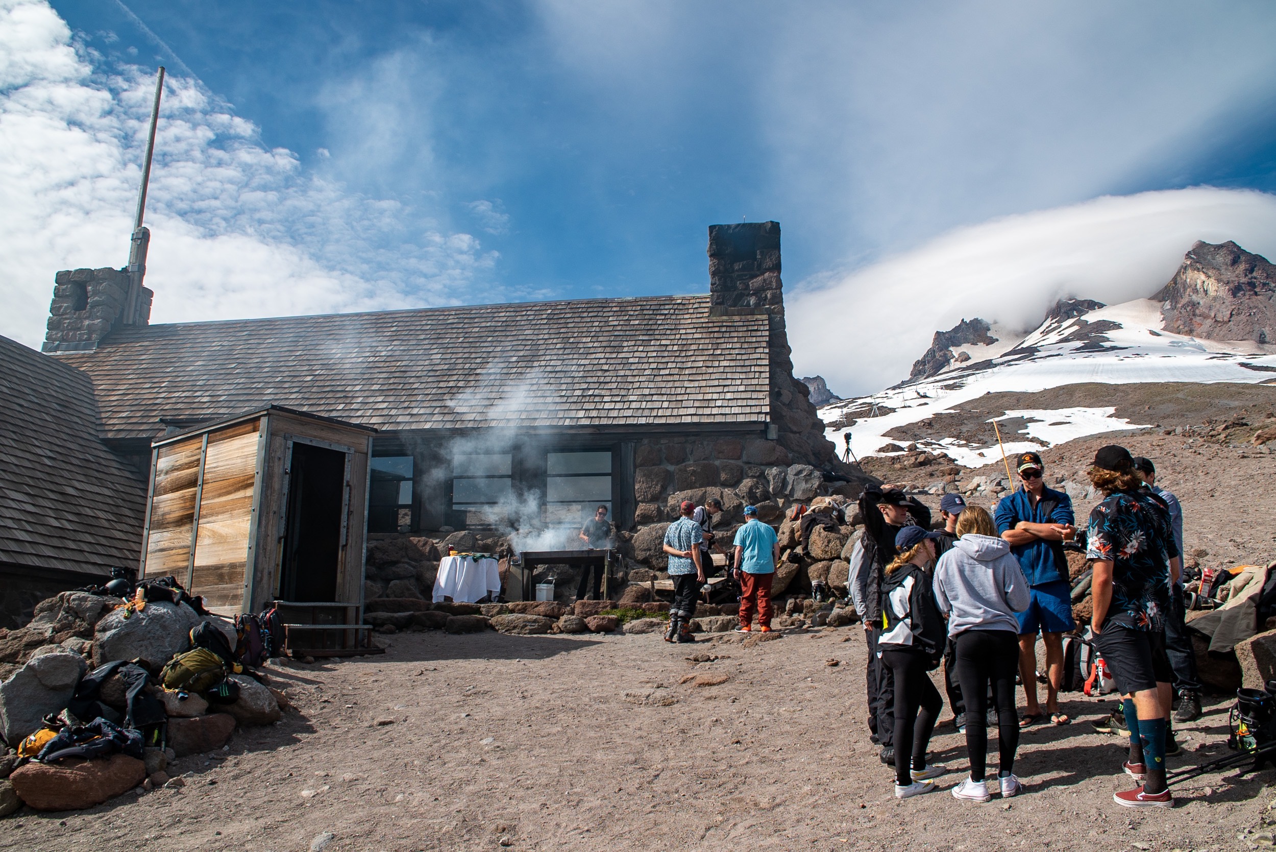the hut