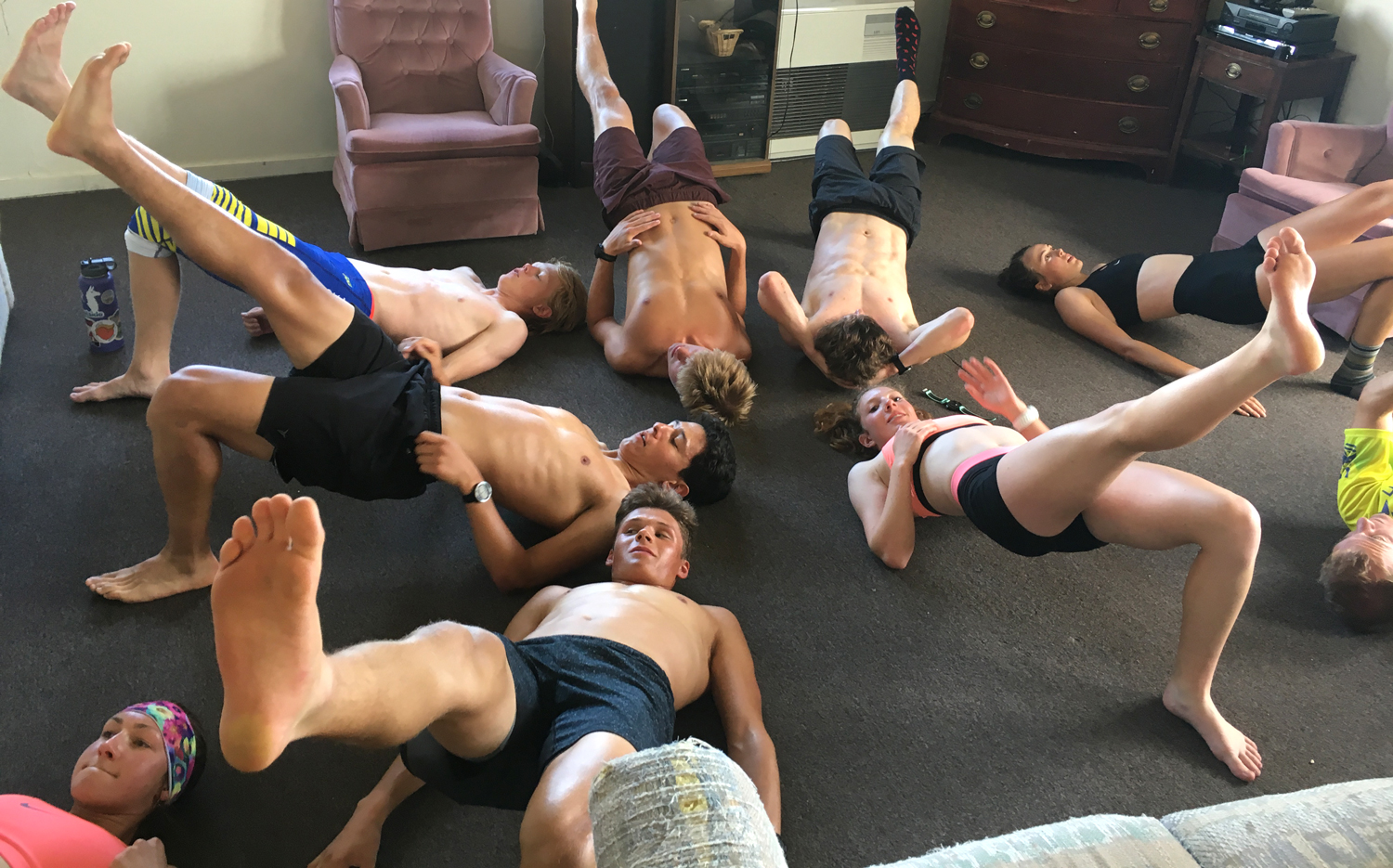 Core bodywork at the Alaska camp.