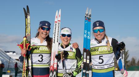 Women's podium