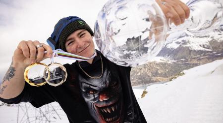 Henricksen Showing off Crystal Globe