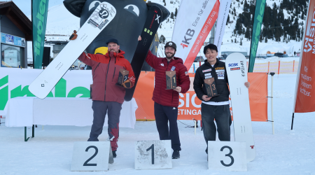 Noah Elliott on the podium