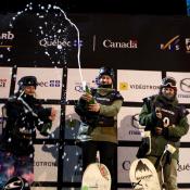 Julia Marino won the final World Cup big air vent of the season Saturday night in Quebec City (FIS)