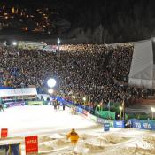 A massive crowd packed into Deer Valley Resort in 2010.