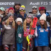 Mikaela Shiffrin Celebrates Killington Slalom Victory