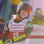 Mikaela Shiffrin Third in St. Moritz Super-G