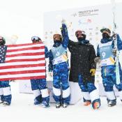 U.S. Wins Moguls Nations Cup