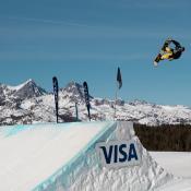 Snowboarder Dusty Henricksen 