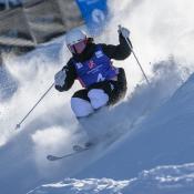 Jaelin Kauf races at Deer Valley in 2023