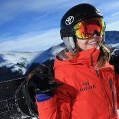 Amy Purdy hikes up the hill during a training session on December 18, 2013 in Copper Mountain, Colorado. Purdy is a a member of the US Paralymic Snowboard Team and co-founder of Adaptive Action Sports. (Photo by Doug Pensinger/Getty Images)