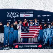 aerials team podium in St. Moritz